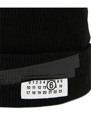 Berretto a coste in lana nero MM6 MAISON MARGIELA | SH2TB0003M13168900S
